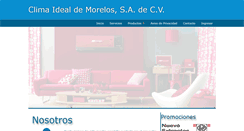 Desktop Screenshot of climaidealdemorelos.com