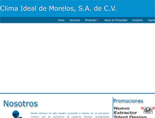 Tablet Screenshot of climaidealdemorelos.com